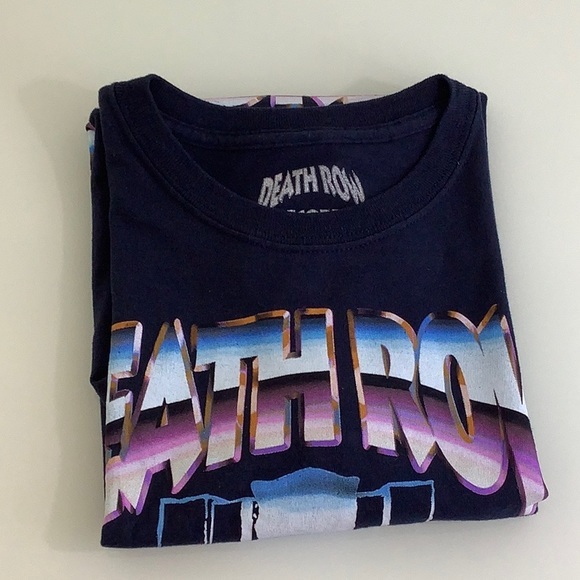Death Row Records graphics short sleeves t shirt size me EUC - Picture 5 of 6
